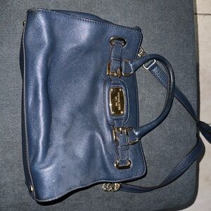 Navy blue Michael Kors medium sized purse
